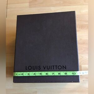 Louis Vuitton Dark Brown Box with Black Logo